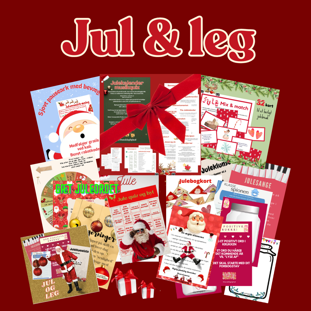 Jul og leg – 12 sjove juleaktiviteter og lege til klassen 🎅